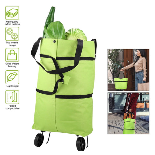Foldable shopping bag on wheels – RollBag Smart