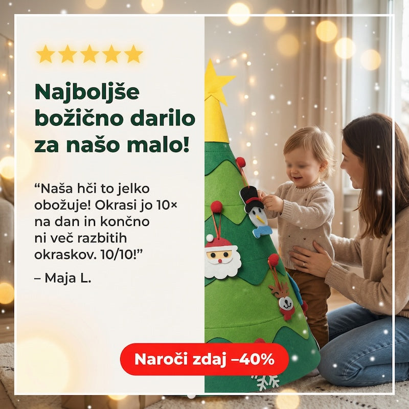 Zakaj starši obožujejo naše božično drevo za malčke