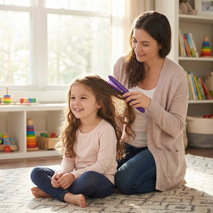 Automatic hair detangling brush