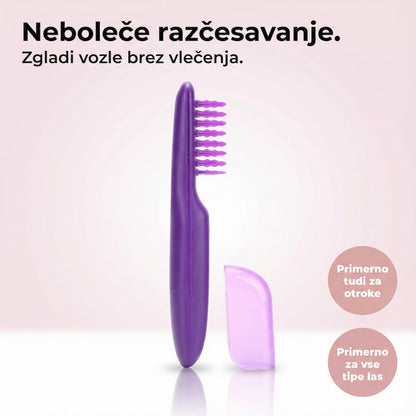 Automatic hair detangling brush