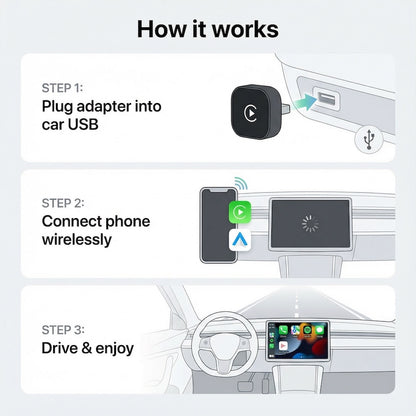 Allverto™ Wireless CarPlay & Android Auto Adapter