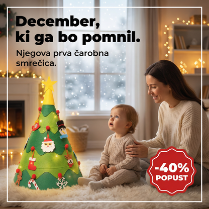 Montessori božična jelka za malčke