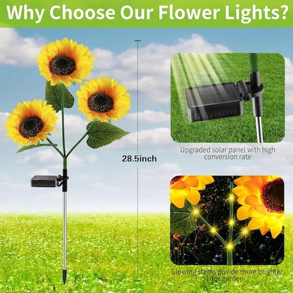 BloomGlow™ Sunflower Solar Lights
