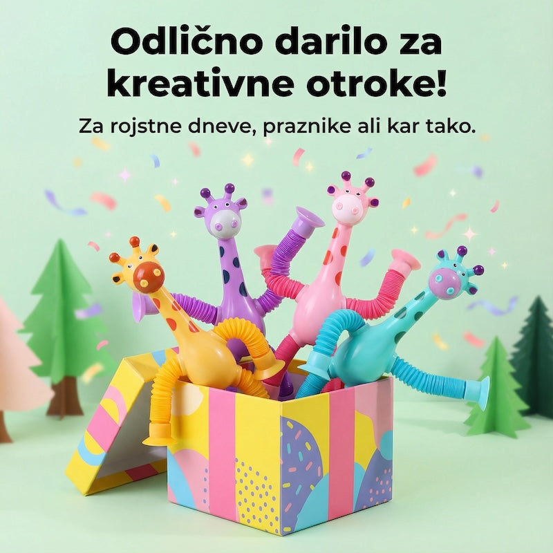 Zakaj otroci obožujejo raztegljivo žirafo